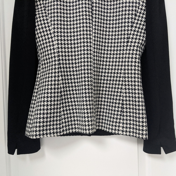 Tahari Arthur S Levine Houndstooth Jacket, sz XS - Picture 10 of 14